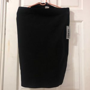 Ribbed Pencil Skirt